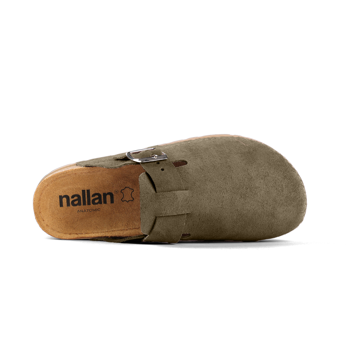 NALLAN Berlin Mocha closed-toe buckle clogs – view 3