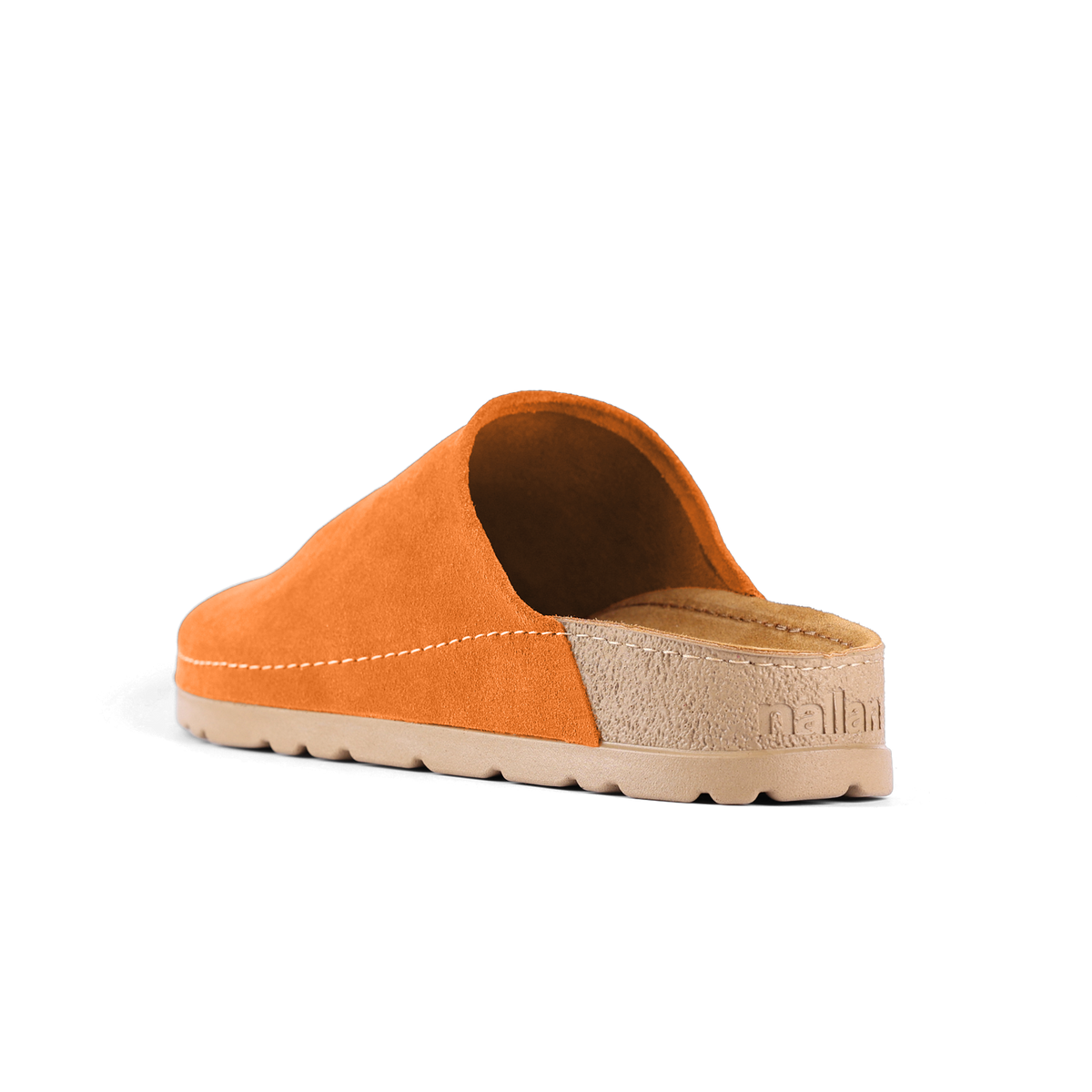 NALLAN Copenhagen Vivid Orange suede work clogs – view 4