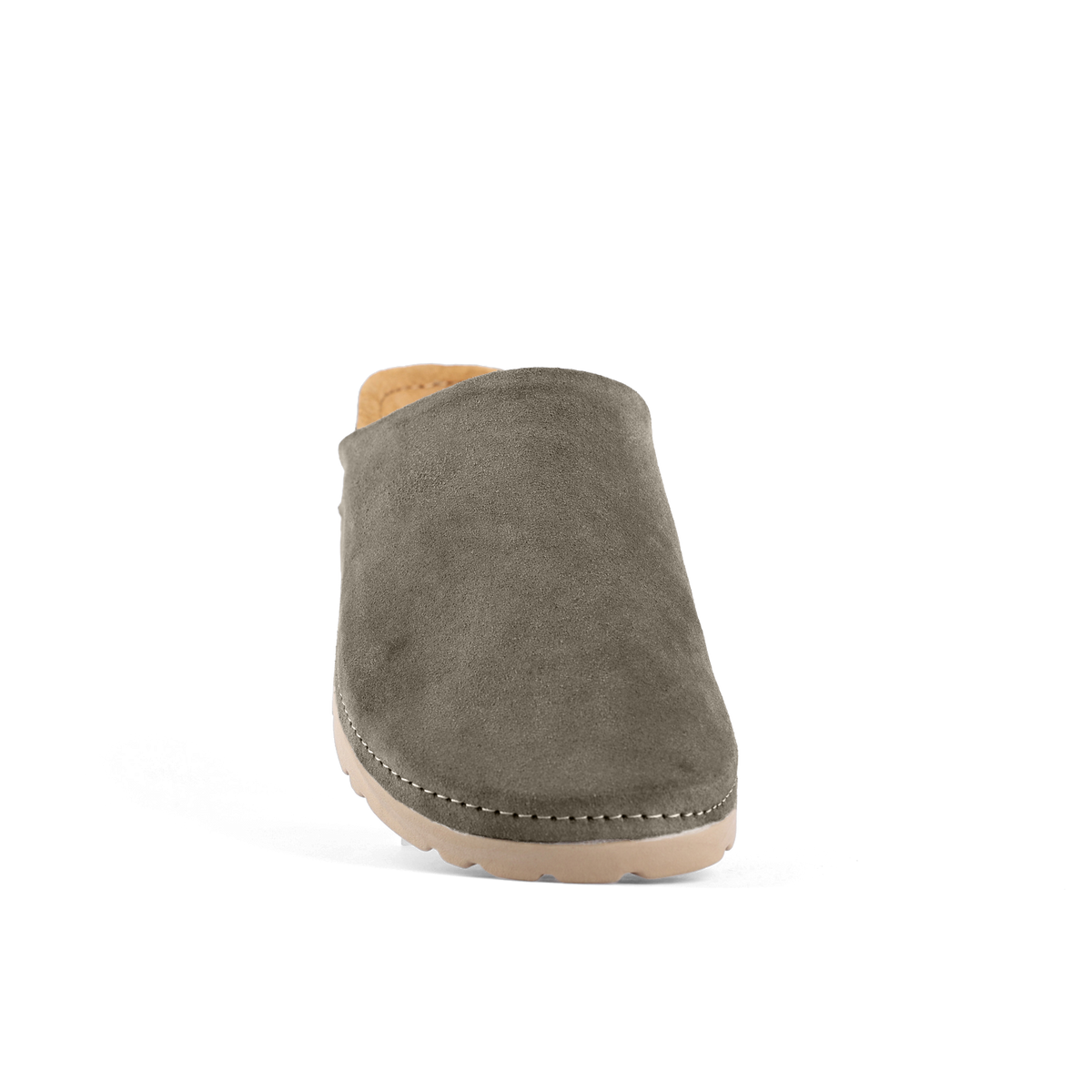 NALLAN Copenhagen Taupe suede work clogs – view 7