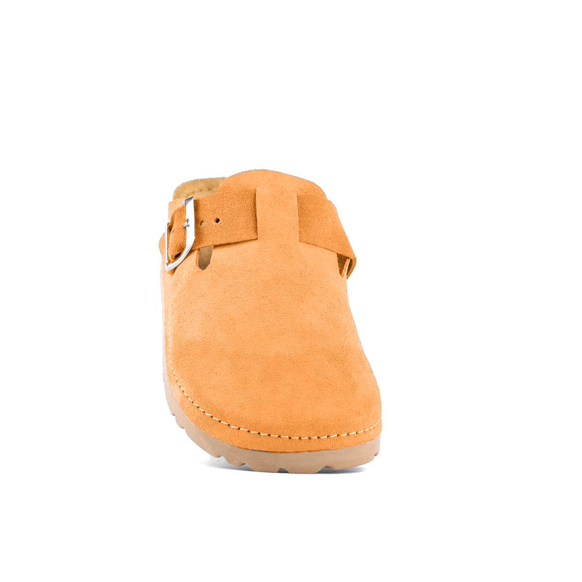 NALLAN Berlin Vivid Orange closed-toe buckle clogs – view 7