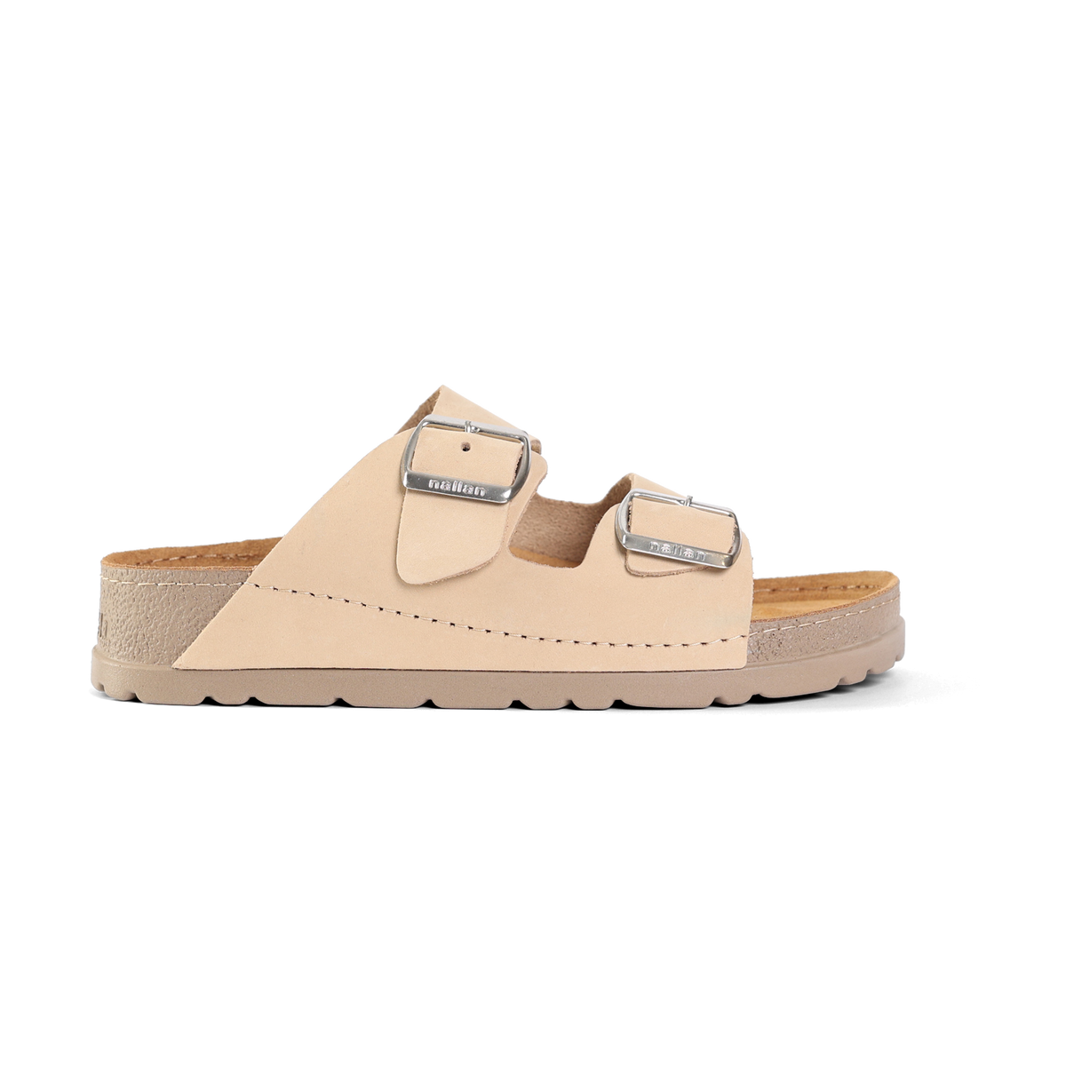 NALLAN Rubik Bisque women's two-strap slides – view 5