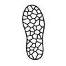 PU outsole with anti-slip rubber grip icon