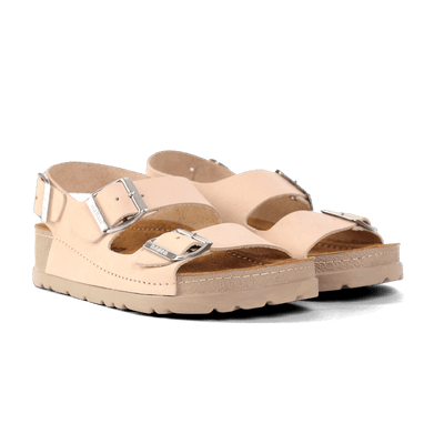 NALLAN Gaia Beige women's leather sandals