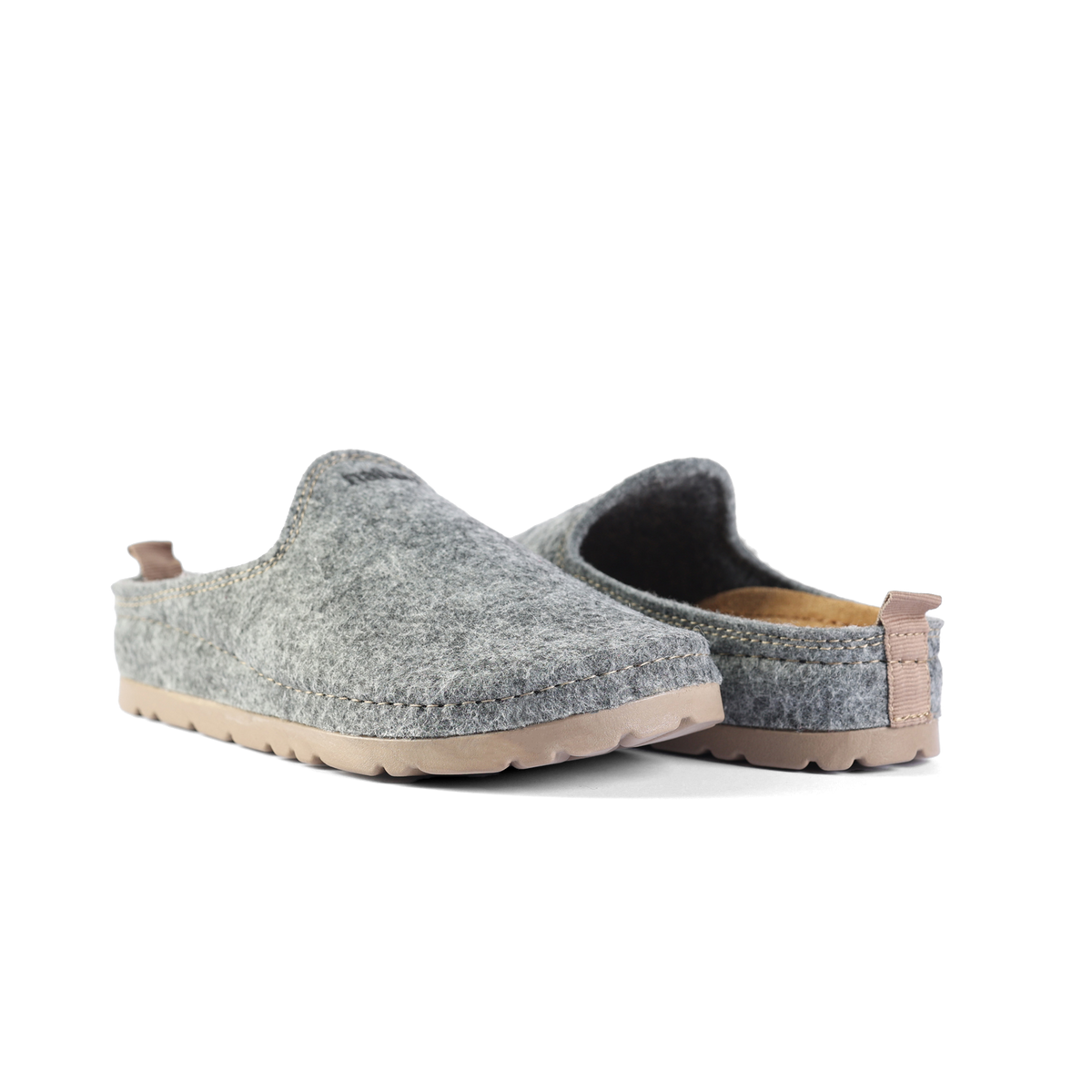 NALLAN Cleopatra Grey Blue women's open-back slip-ons – view 2