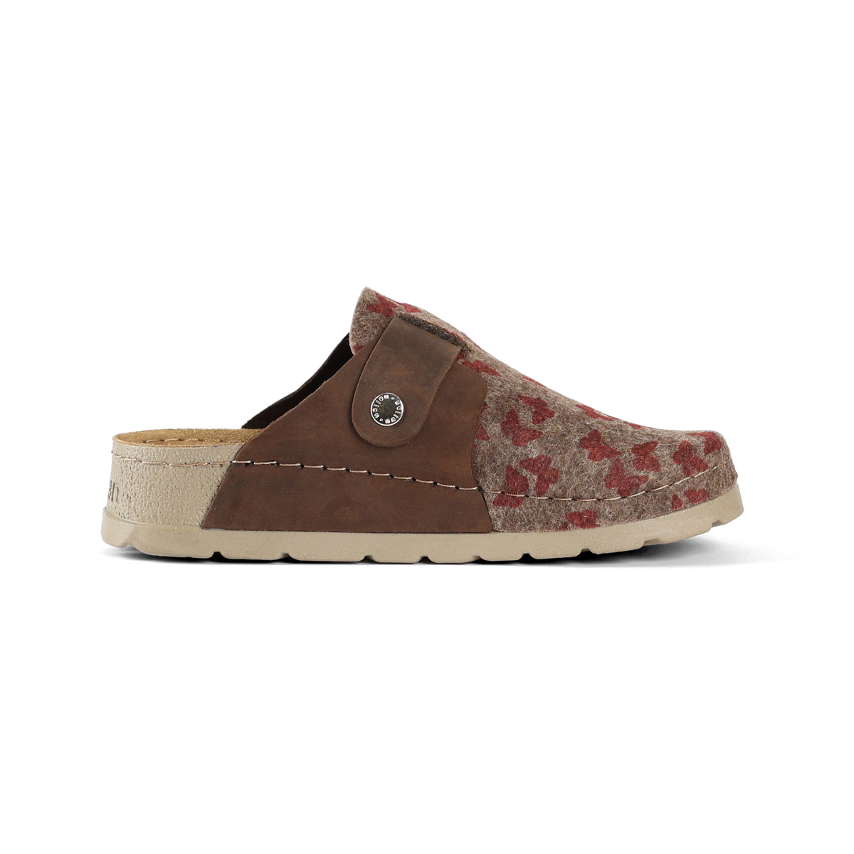 NALLAN Lana Brown Butterfly felted wool slippers – view 6