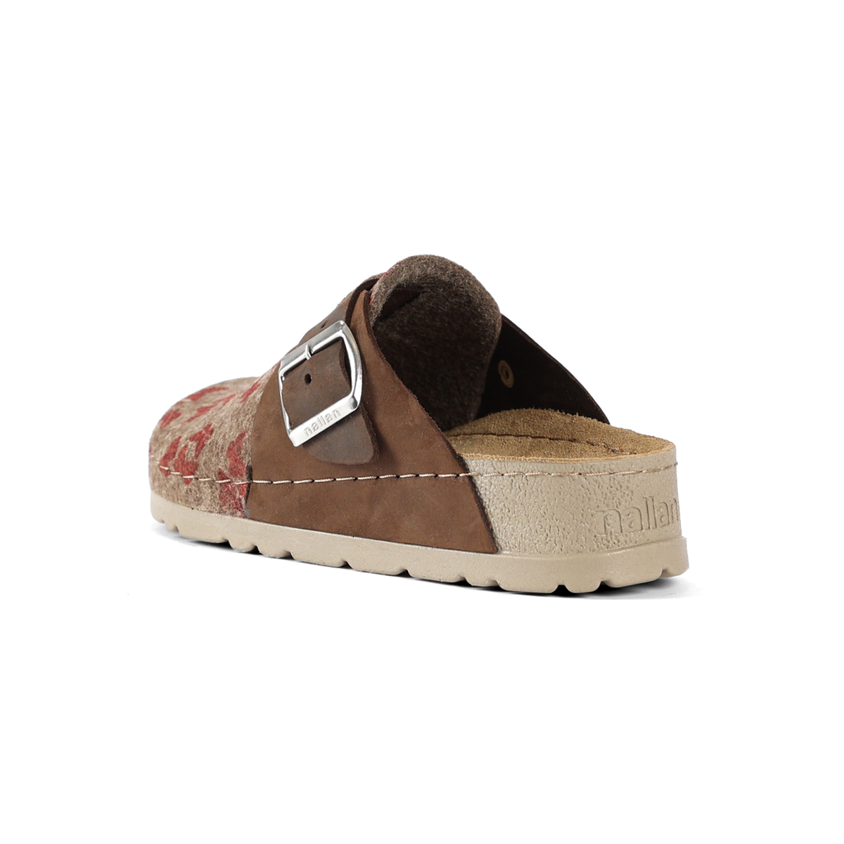 NALLAN Lana Brown Butterfly felted wool slippers – view 4