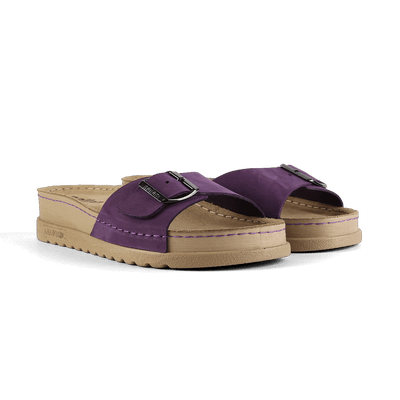 NALLAN Lura Orchid women's buckle slides