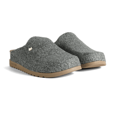 NALLAN Lana Gray felted wool slippers