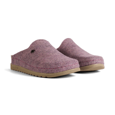 NALLAN Lana Purple felted wool slippers